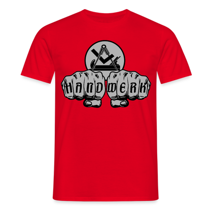 Unisex T-Shirt "Schreiner/Tischler" Rot Männer T-Shirt