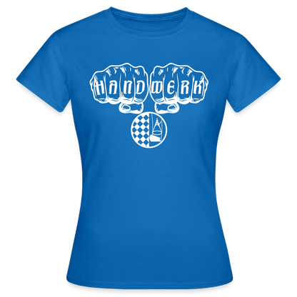 Frauen T-Shirt "Bodenleger" Royalblau Frauen T-Shirt