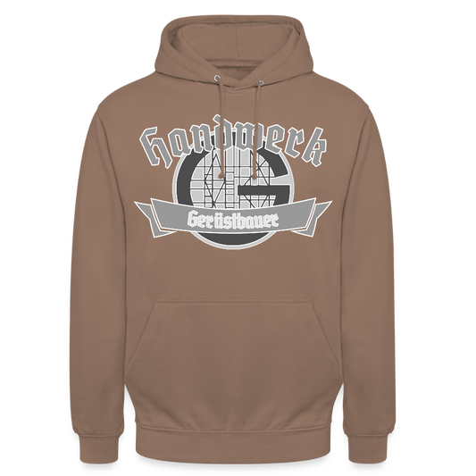 Unisex Hoodie "Gerüstbauer" - Mokka