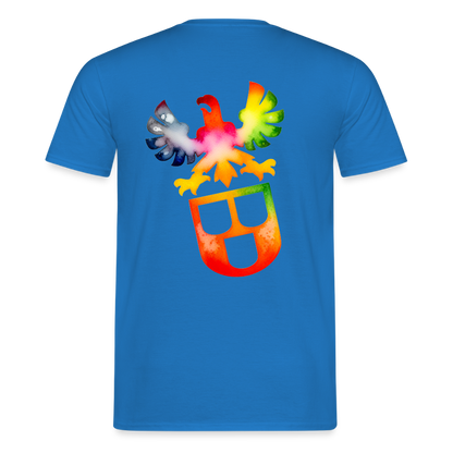 Unisex T-Shirt "Maler" (beidseitig bedruckt) - Royalblau