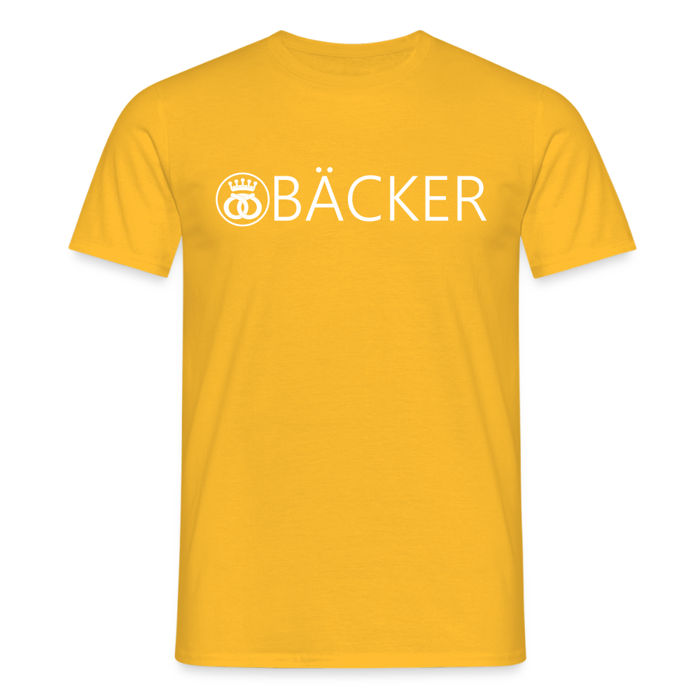 Unisex T-Shirt "Bäcker" Gelb Männer T-Shirt