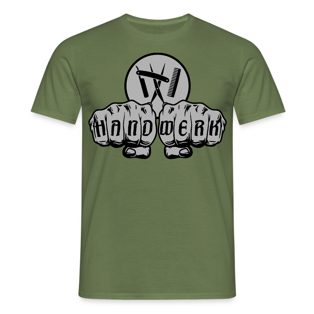Unisex T-Shirt "Friseur" Militärgrün Männer T-Shirt