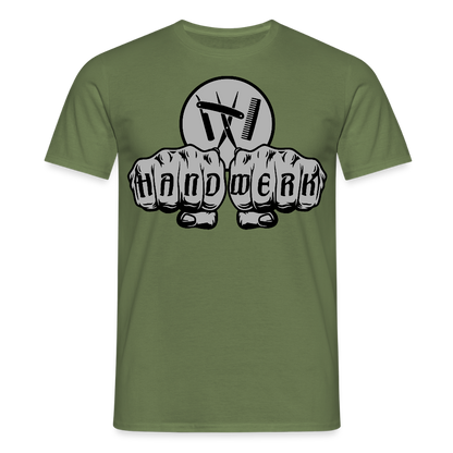 Unisex T-Shirt "Friseur" Militärgrün Männer T-Shirt