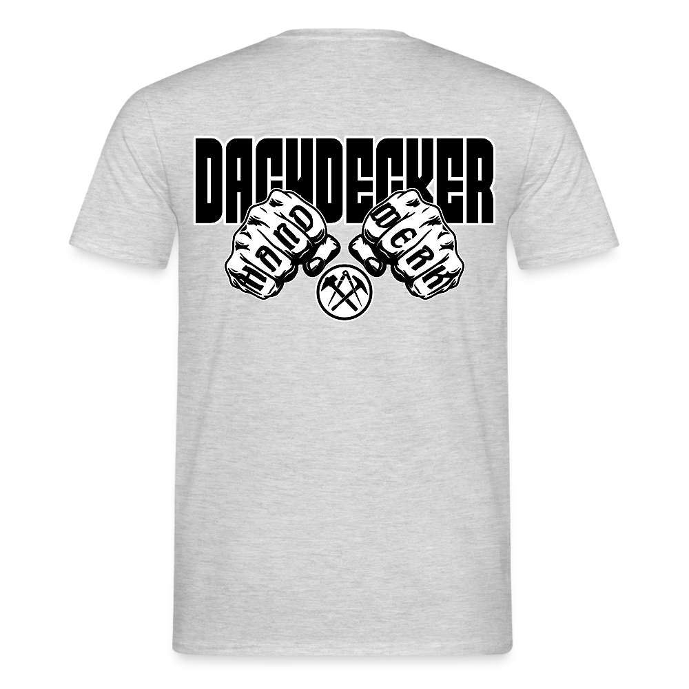 Unisex T-Shirt "Dachdecker" Grau meliert Männer T-Shirt