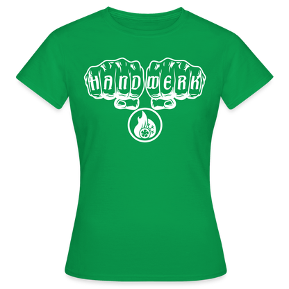 Frauen T-Shirt "Klimatechniker" Kelly Green Frauen T-Shirt