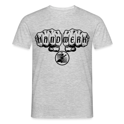 Unisex T-Shirt "Fliesenleger" Grau meliert Männer T-Shirt