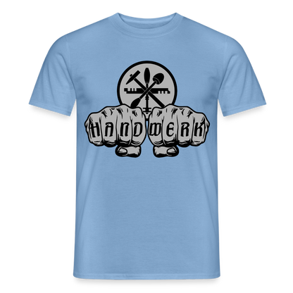 Unisex T-Shirt "Glaser"-Power von Spreadconnect, bequemes Männer T-Shirt mit auffällig gestaltetem Druck, kurzärmelig und aus Baumwolle.