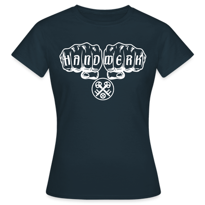 Frauen T-Shirt "Schlosser" Navy Frauen T-Shirt