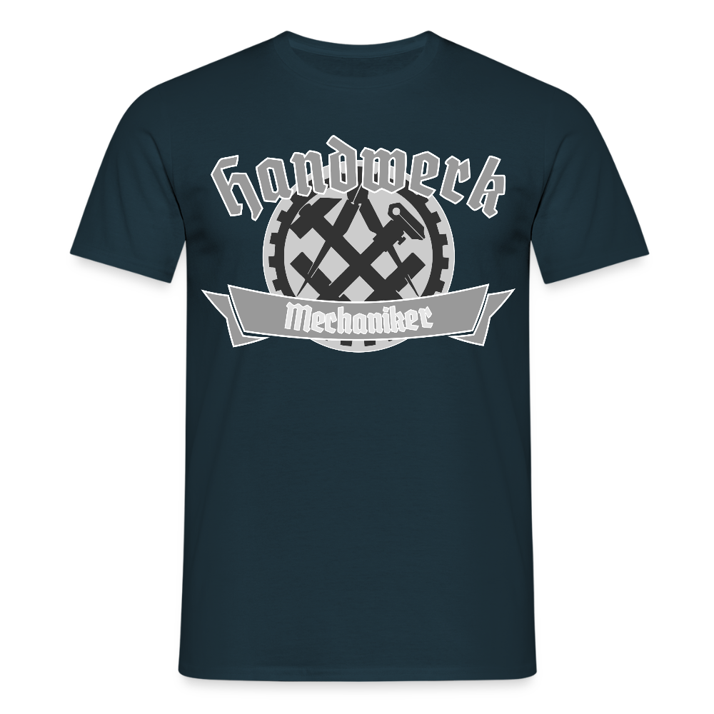 Unisex T-Shirt "Mechaniker" Navy Männer T-Shirt