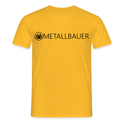 Unisex T-Shirt "Metallbauer" Gelb Männer T-Shirt