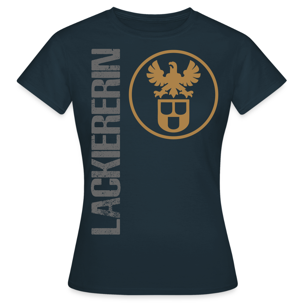 Frauen T-Shirt "Lackiererin" Navy Frauen T-Shirt