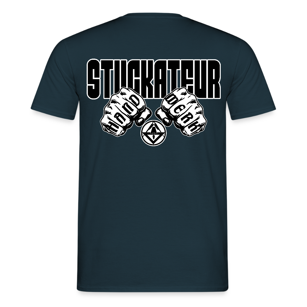 Unisex T-Shirt "Stuckateur" Navy Männer T-Shirt