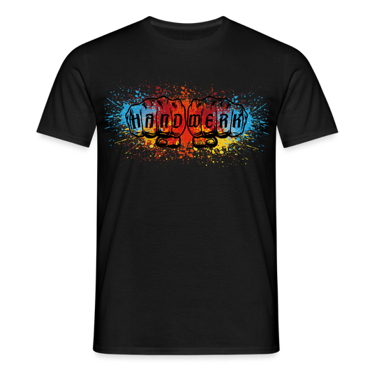 Unisex T-Shirt "Splash-Color" - Schwarz