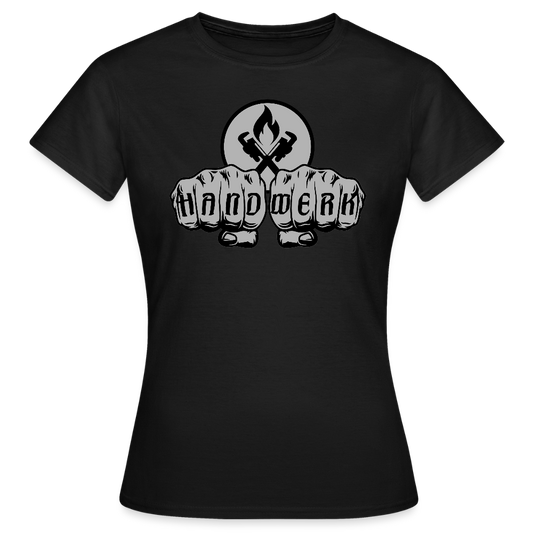 Frauen T-Shirt "Heizungsbauer" Schwarz Frauen T-Shirt