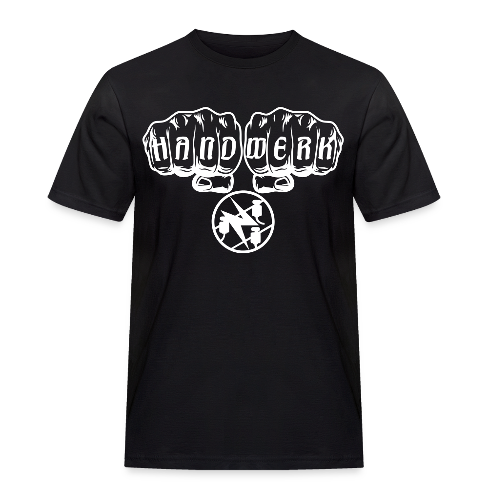 Männer Workwear T-Shirt "Elektriker" Schwarz Männer Workwear T-Shirt