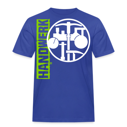 Unisex Workwear T-Shirt "Strassenbauer" Royalblau Männer Workwear T-Shirt