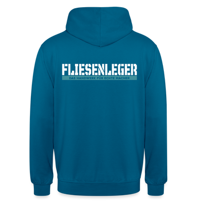 Unisex Hoodie HW-300 | MACHER "Fliesenleger" Tiefseeblau Unisex Hoodie {{ color }}