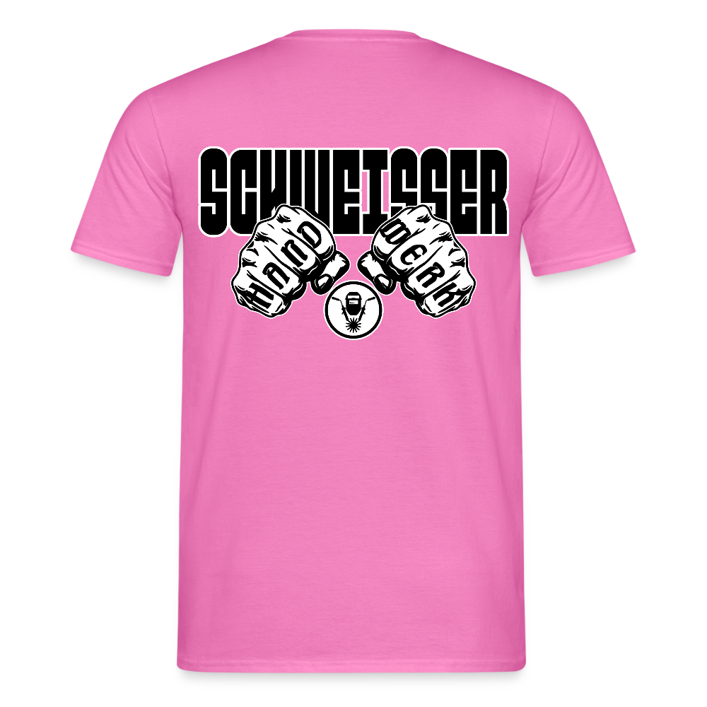 Unisex T-Shirt "Schweisser" Pink Männer T-Shirt