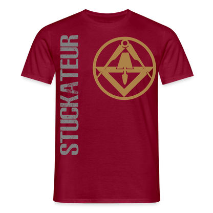 Unisex T-Shirt "Stuckateur" Ziegelrot Männer T-Shirt