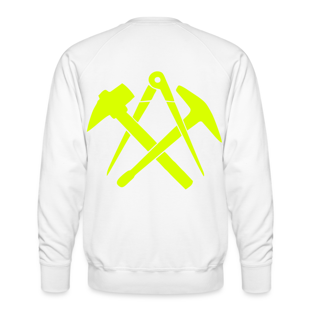 Unisex Premium Pullover "Dachdecker" neongelb Männer Premium Pullover