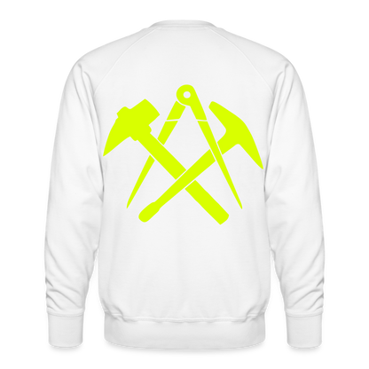 Unisex Premium Pullover "Dachdecker" neongelb Männer Premium Pullover