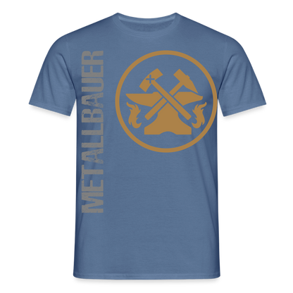 Unisex T-Shirt "Metallbauer" Taubenblau Männer T-Shirt