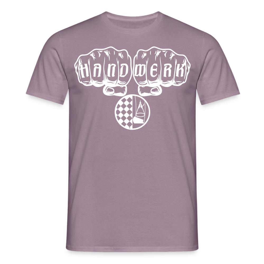 Unisex T-Shirt "Bodenleger" Lilagrau Männer T-Shirt