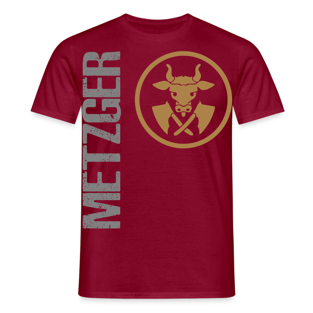 Unisex T-Shirt "Metzger" Ziegelrot Männer T-Shirt