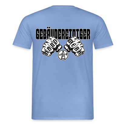 Unisex T-Shirt "Gebäudereiniger" (beidseitig bedruckt) - carolina blue