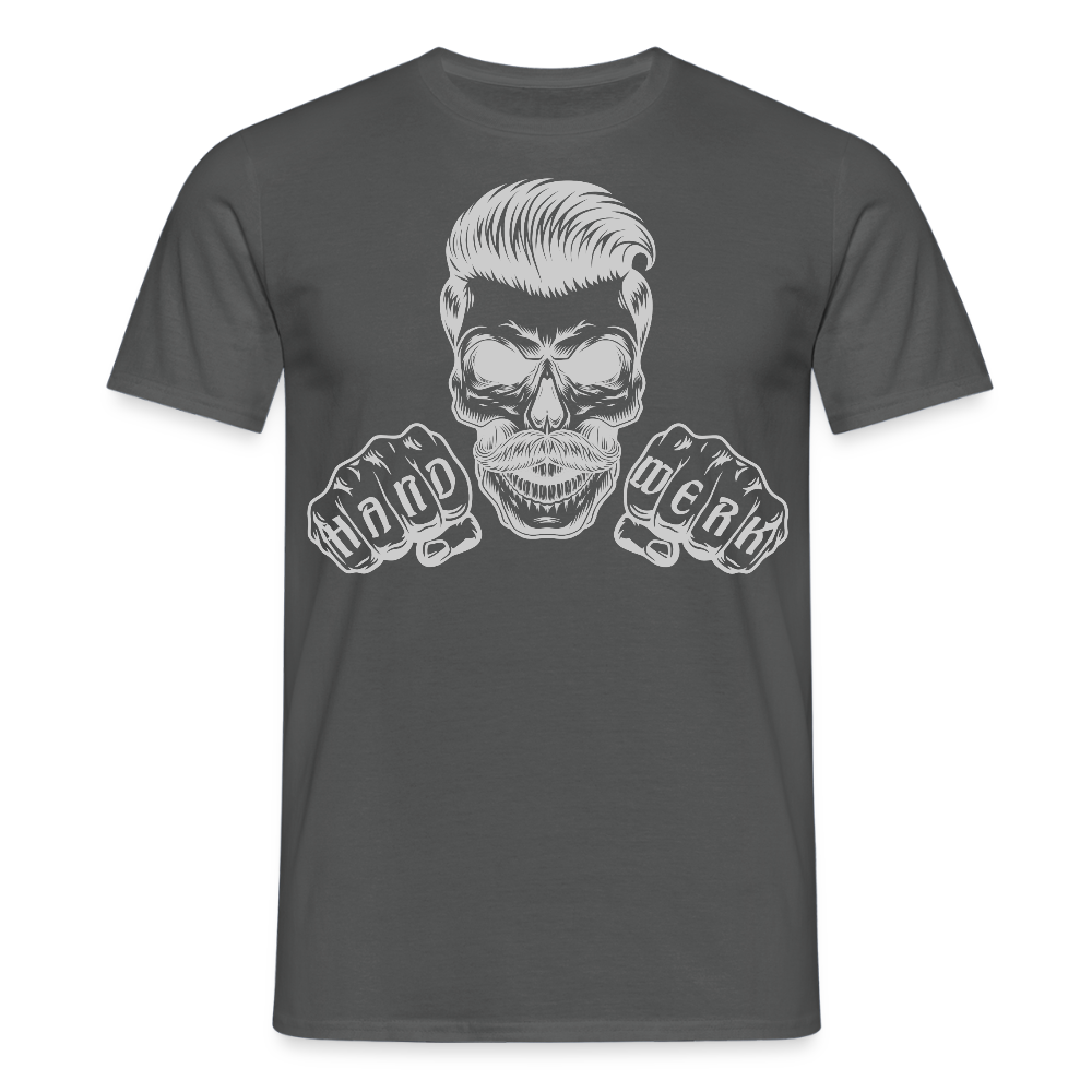 Unisex T-Shirt "Skull-Handwerk" Anthrazit Männer T-Shirt