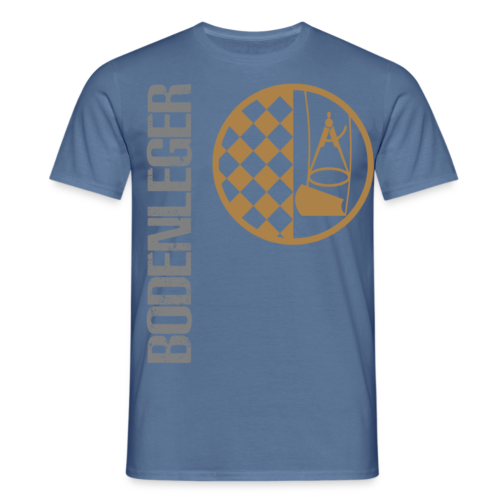 Unisex T-Shirt "Bodenleger" Taubenblau Männer T-Shirt