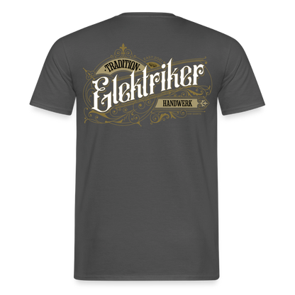 Unisex T-Shirt "Elektriker"-Nostalgie Anthrazit Männer T-Shirt {{ color }}