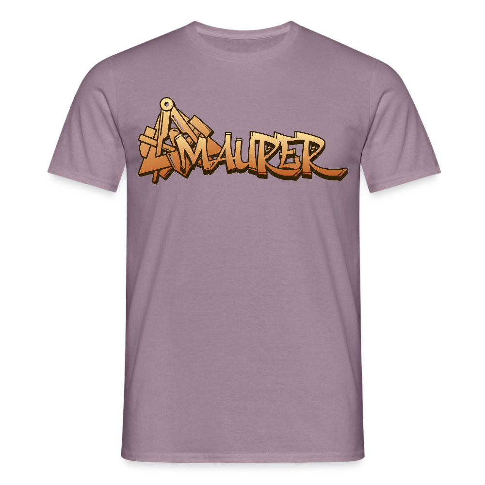 Unisex T-Shirt "Maurer" Lilagrau Männer T-Shirt