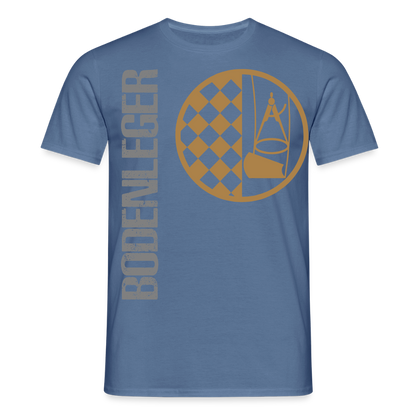 Unisex T-Shirt "Bodenleger" Taubenblau Männer T-Shirt