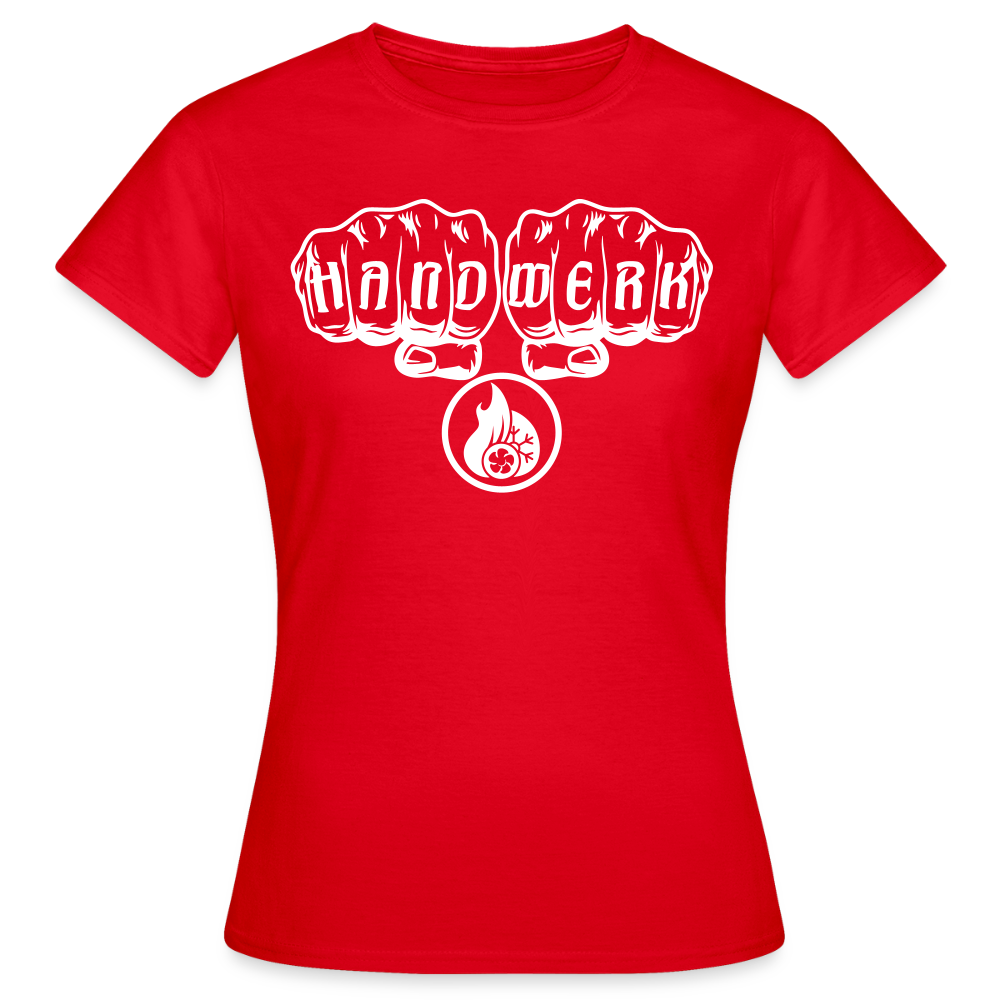 Frauen T-Shirt "Klimatechniker" Rot Frauen T-Shirt