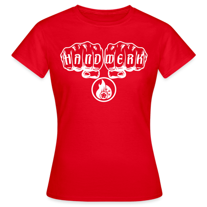 Frauen T-Shirt "Klimatechniker" Rot Frauen T-Shirt