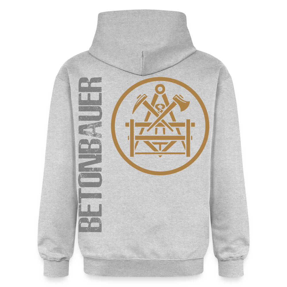 Gildan Unisex Softstyle® "Betonbauer" Hellgrau meliert Gildan Unisex Softstyle® Midweight Hoodie