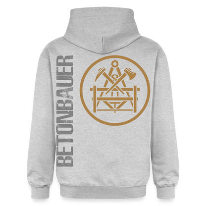 Gildan Unisex Softstyle® "Betonbauer" Hellgrau meliert Gildan Unisex Softstyle® Midweight Hoodie