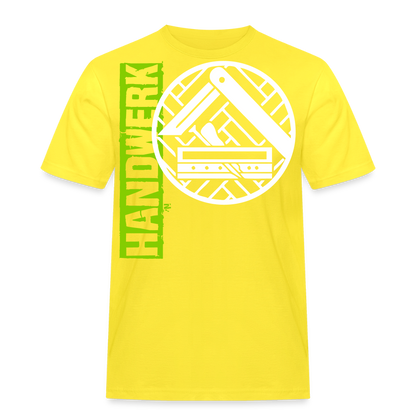 Unisex Workwear T-Shirt "Parkettleger" Gelb Männer Workwear T-Shirt