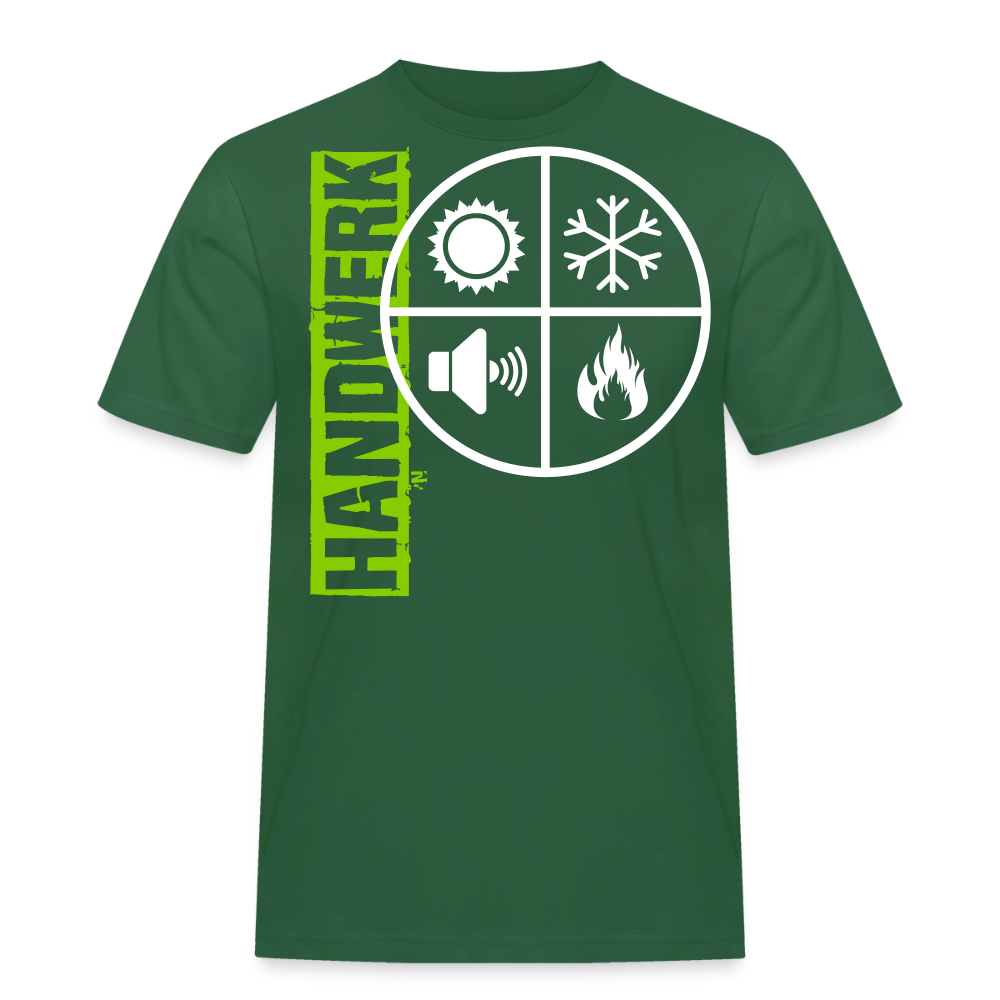 Unisex Workwear T-Shirt "Isolierer" Flaschengrün Männer Workwear T-Shirt