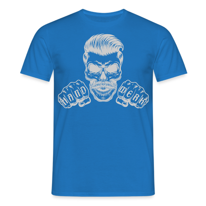 Unisex T-Shirt "Skull-Handwerk" Royalblau Männer T-Shirt