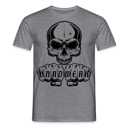 Unisex T-Shirt "Skull-Handwerk" Graphit meliert Männer T-Shirt