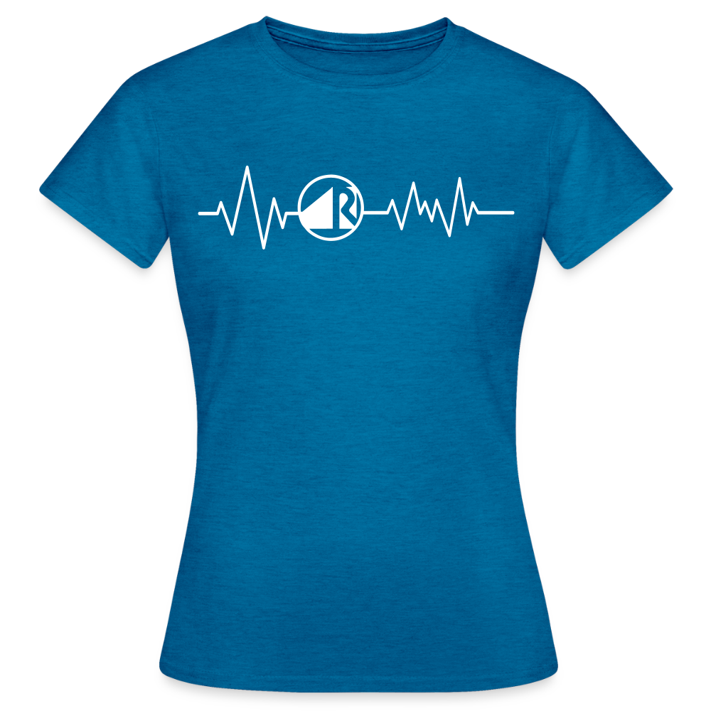Frauen T-Shirt "Raumausstatter" Antikblaues Saphir meliert Frauen T-Shirt