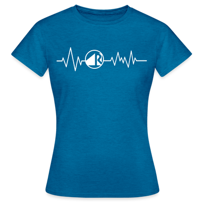 Frauen T-Shirt "Raumausstatter" Antikblaues Saphir meliert Frauen T-Shirt