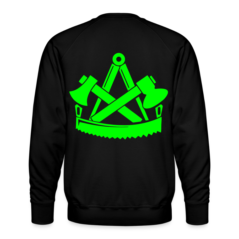 Unisex Premium Pullover "Zimmermann" neongrün Männer Premium Pullover