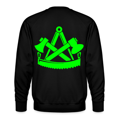Unisex Premium Pullover "Zimmermann" neongrün Männer Premium Pullover