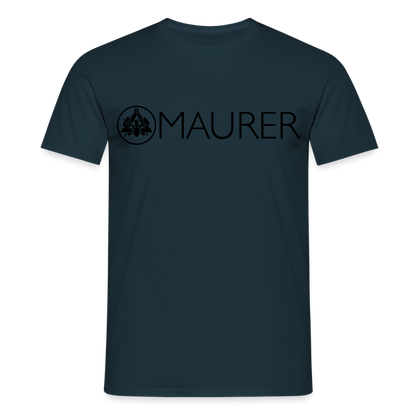 Unisex T-Shirt "Maurer" Navy Männer T-Shirt