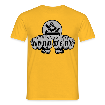 Unisex T-Shirt "Schreiner/Tischler" Gelb Männer T-Shirt