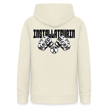 Frauen Hoodie "Installateurin" (beidseitig beruckt) Vanille-Milchshake Frauen Hoodie