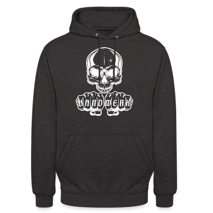 Unisex Hoodie "Skull-Handwerk" Anthrazit Unisex Hoodie